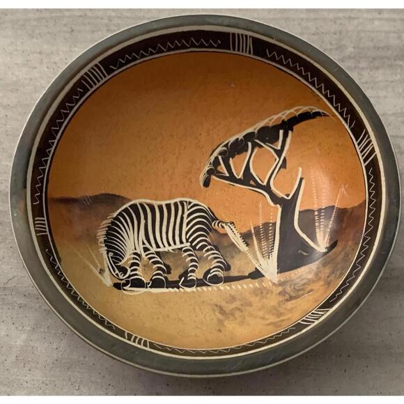 other-african-soapstone-carved-bowl-trinket-dish-safari-zebra-etched